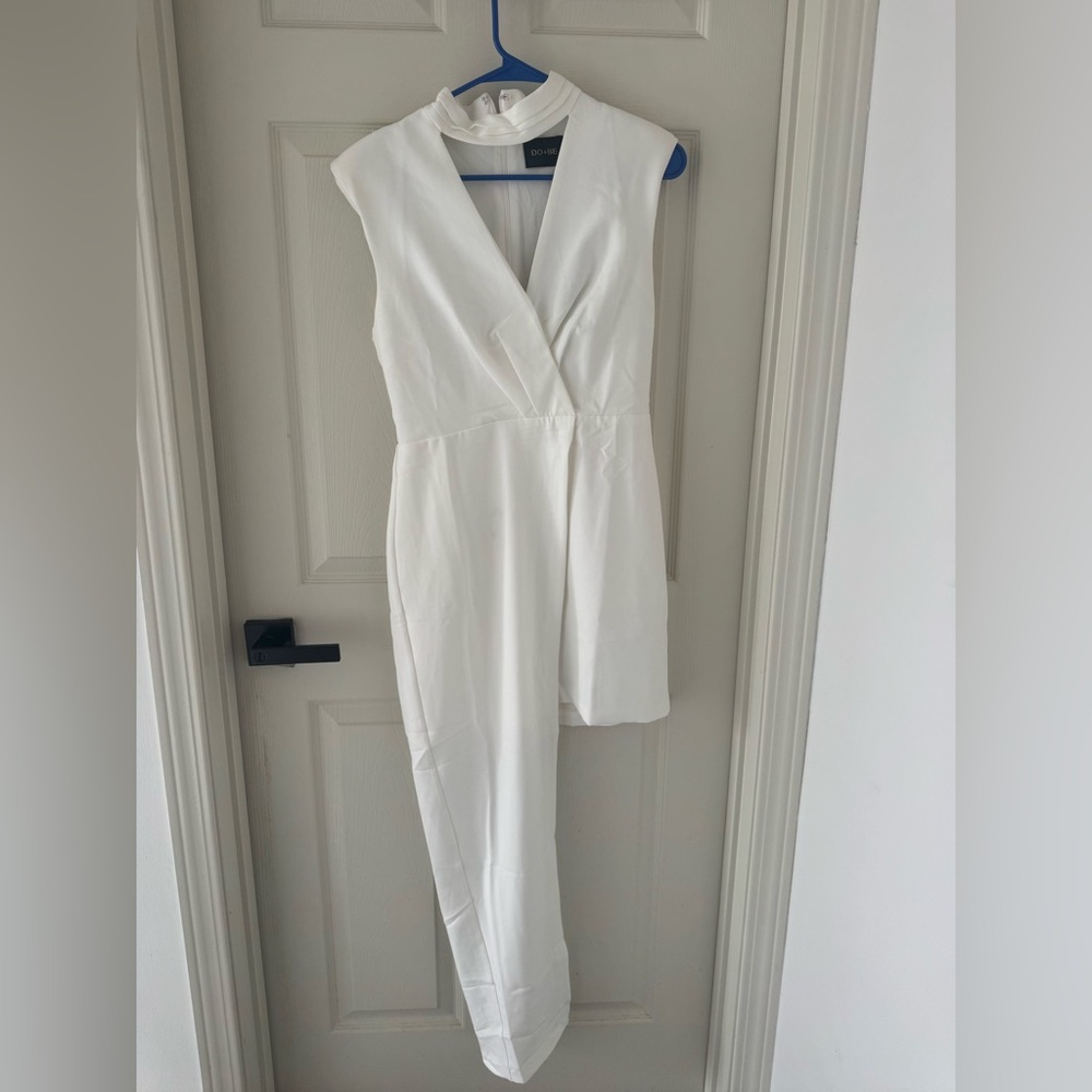 Do+Be Asymmetrical Cut Out Dress - White